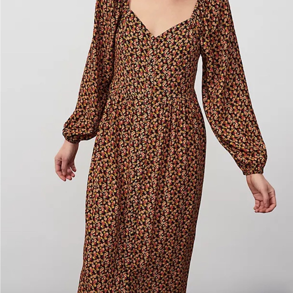 Anthropologie x Kachel Floral Long Sleeve Dress